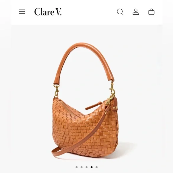 Clare V Natural Woven Shoulder Bag - Picture 3 of 7